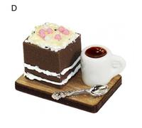 Scène De Cuisine De Maison De Poupée, Mini Décor De Gâteau En Mousse Éponge Modèle De Bricolage Artisanat Cadeau Miniature Simulation De Nourriture Modèle De Téléphone Coque Patch Ar