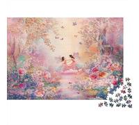 Scène de Jardin de fées Puzzle 1000 Pièces avec Clic Parfait, Puzzles pour Adultes Concentration Training Puzzle pour La Décoration Murale Et Les Cadeaux, Secret Santa Original 70x