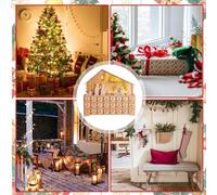 Scene De La Nativité De Noël Avec Tiroirs Pour L Avent | 24 Jours Décorations De Noël En Bois | Calendrier De Compte À Rebours À LED Avec Ornement De Tiroir | Pour Adultes Maison Bureau
