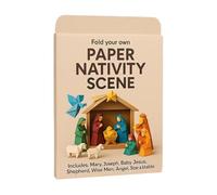 Scène De La Nativité en Papier Artisanal - Décoration de Table Fait Main Ludique - Ensemble Crèche Jésus Ange Animal,pour Adultes Famille Fête Vacances Anniversaire Maison Bureau