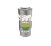 Scène de la vieille forêt de Congaree Gobelet isotherme en acier inoxydable double paroi