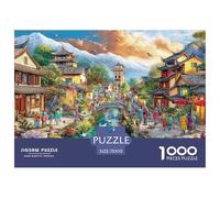 Scène de la Vieille Ville Puzzle Adulte 1000 Pièces De Qualité Supérieure : Le Vrai Challenge des Puzzles - Le Cadeau Qui Marque Adultes & Jeunes (14+) 70x50cm/1000pcs