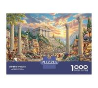 Scène de la Ville Ancienne Puzzle 1000 PiècesRuines d'Athènes pour Experts Papier Recyclé Difficile sans Reflets Édition Limitée Qualité Premium 38x26cm/1000pcs