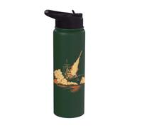 Scène De Lancement De Missile De Cuirassé Épique Stainless Steel Insulated Water Bottle