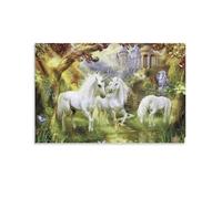 Scène de Licorne fantastiquePuzzle 1000 Pièces pour Adultes |Jeu de Concentration | Activité Relaxante | Matériaux Recyclés | sans Écran 38x52cm