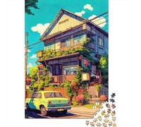 Scène de Maison de Style Anime Carton Épais Puzzle Amants De Famille Puzzle D'entraînement du Cerveau Idée Cadeau pour Adolescents 12-18 Ans 70x50cm/1000pcs