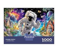 Scène de Marche Spatiale de l'astronaute Puzzle De 1000 Pièces - Papier Recyclé & Détente Exploration Cosmique Vue - À Partir De 12 Ans 52x38cm/1000pcs Cadeau d'anniversaire