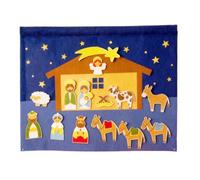 Scène de Nativité de Noël,Jouet Éducatif et Ludique pour Décoration Saisonnière | Kit de Figurines de Jésus et Histoires de la Nativité | pour Familles Passionnés Collectionneurs Amateurs d'Artisanat