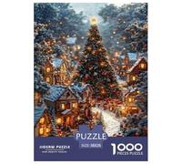 Scène de Neige de la Ville de Conte de fées Puzzle 1000 Pièces Educa Jouet Cadeau Unique De l'art De La Décoration Intéressant Jeu Éduchatif Challenge Toy Adultes & Enfants des 14 Ans 38x26cm/1000pcs