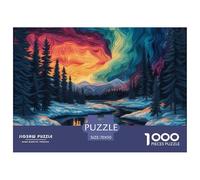 Scène de Neige d'hiver1000 Piece Jigsaw Puzzle for Adults and Kids Educhational Games Fun and Challenging Home Decors Great Gift Idea70x50cm/1000pcs