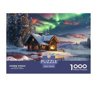 Scène de Neige d'hiver1000 Piece Jigsaw Puzzles for Adults and Kids Educhational Games Fun and Challenging for Home Decoration Great Gift Idea70x50cm/1000pcs