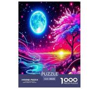 Scène de Nuit de Fantaisie Puzzle 1000 Pièces Educa Jouet en Bois Cadeau Unique De l'art De La Décoration Jeu Éduchatif Challenge Toy pour Adultes Et Enfants À Partir De 12 Ans 38x26cm/1000pcs