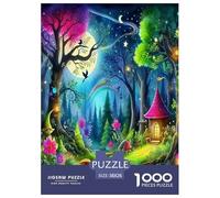 Scène de Nuit de Fantaisie Puzzle 1000 Pièces Educa Jouet en Bois Jeu D'Intelligence Décoration Intérieure Jeu Éduchatif Challenge Toy Adultes & Enfants des 14 Ans 38x26cm/1000pcs