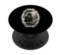 Scène de pluie du détective noir kiwi PopSockets PopGrip Adhésif