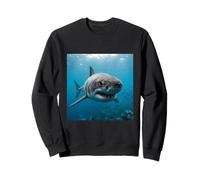 Scène de prédateur Marin en Gros Plan de Requin Sweatshirt