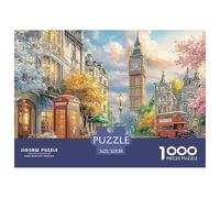 Scène de Rue à Londres 1000 Pièces Puzzle Qualité Premium De Décoration Familiale Impossible Collection Spéciale Adultes Et Enfants À Partir De 14 Ans 52x38cm/1000pcs