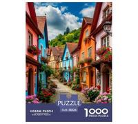 Scène de Rue de Petite Ville Puzzle 1000 Pièces Educa Jouet Divertissement Créatif Décoration Intérieure Intéressant Jeu Éduchatif Challenge Toy Adultes Et Enfants À Partir De 14 Ans 38x26cm/1000pcs