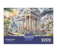 Scène de ruines Anciennes Puzzle 1000 Pièces Acropole Grecque dans Le Jardin Puzzle De Haute Qualité À Découpe Précise, Détente Et Concentration pour Adultes Et Enfants 52x38cm/1000pcs