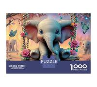 Scène de Steak Unique Puzzle 1000 pièces pour Adultes Village dans vallée d'automne Coloré Stimulant & Casse-tête Puzzles pour Adultes Amusant 100% Carton recyclé70x50cm/1000pcs