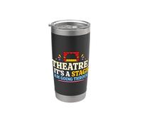 Scène de théâtre passant par l'humour du théâtre Gobelet isotherme en acier inoxydable double paroi