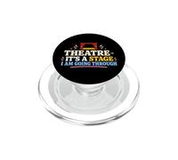 Scène de théâtre Passant par l'humour du théâtre PopSockets PopGrip pour MagSafe