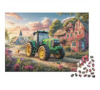 Scène de Tracteur Rural 1000 pièces Puzzle Carton Haut de Gamme Casse-tête éducatif développement cognitif Tous âges Famille passionnés 70x50cm