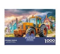 Scène de Tracteur Rural Carton De Haute Qualité Vintage Farm Vehicle Art Bords Lisses, Excellente Activité D’intérieur pour Le Jeu Seul Et Les Liens Familiaux 38x26cm/1000pcs