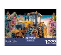 Scène de Tracteur Rural Fabrication De Qualité Vibrant Countryside Illustration pour Les Fans De Puzzles, Adultes Et Adolescents Amateurs De Jeux Cérébraux 38x26cm/1000pcs