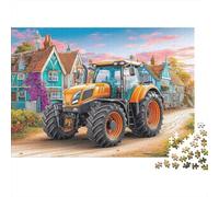 Scène de Tracteur Rural Format 1000 Pièces Adolescents Illustration d'un Village coloré Cadeau No?l Défi Intellectuel Meilleure Vente Puzzle Éducatif Papier Mat Anti-reflet 70x50cm/1000pcs