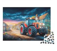Scène de Tracteur Rural Jigsaw Puzzle 1000 Piece Picture Puzzle Fantasy Rural Landscape Style Whole Family Activité en Famille Détente 70x50cm/1000pcs