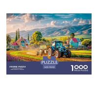 Scène de Tracteur Rural Matériau De Haute Qualité Modern Agricultural Scene Beau Jeu Cérébral, Idéal pour La Détente À La Maison Et Les Activités De Loisir Quotidiennes 70x50cm/1000pcs
