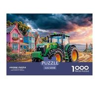 Scène de Tracteur Rural Matériau De Qualité Vibrant Countryside Illustration Jeu De Loisir Idéal, Parfait pour Le Temps en Famille Et La Relaxation Intérieure 52x38cm/1000pcs