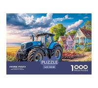 Scène de Tracteur Rural Matériau De Qualité Vibrant Countryside Illustration Jeu De Loisir Idéal, Parfait pour Le Temps en Famille Et La Relaxation Intérieure 52x38cm/1000pcs