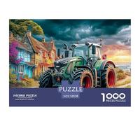 Scène de Tracteur Rural Matériau Durable Modern Farm Vehicle Style Pièces Faciles À Assembler, Parfaites pour Se Détendre Et Profiter De Moments Calmes 52x38cm/1000pcs