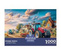 Scène de Tracteur Rural Matériau Durable Vintage Farm Landscape Art Pièces Faciles À Assembler, Parfaites pour Se Détendre Et Profiter De Moments Calmes 38x26cm/1000pcs