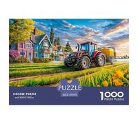 Scène de Tracteur Rural Papier De Qualité Farm Landscape Art Style Design Imbriqué, Loisir Idéal pour La Détente, La Réduction du Stress Et Le Divertissement chez Soi 70x50cm/1000pcs