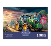 Scène de Tracteur Rural Papier De Qualité Vibrant Village Scene Design Imbriqué, Loisir Idéal pour La Détente, La Réduction du Stress Et Le Divertissement chez Soi 70x50cm/1000pcs