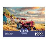 Scène de Tracteur Rural Papier Épais Et Solide Vintage Rural Landscape Art Parfait pour Renforcer Les Capacités Cognitives, La Mémoire Et La Concentration Mentale 70x50cm/1000pcs