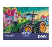 Scène de Tracteur Rural Pièces À Structure Solide Cartoon Rural Scene Parfait pour Renforcer Les Capacités De Résolution Et Profiter du Temps Libre 70x50cm/1000pcs