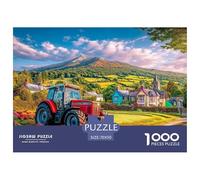 Scène de Tracteur Rural Pièces À Structure Solide Pastoral Countryside Art Parfait pour Renforcer Les Capacités De Résolution Et Profiter du Temps Libre 70x50cm/1000pcs