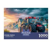 Scène de Tracteur Rural Pièces À Surface Lisse Modern Farm Vehicle Style pour Améliorer La Patience, La Concentration Et Les Capacités Cognitives Pendant Le Temps Libre 38x26cm/1000pcs