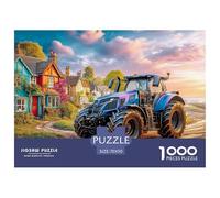 Scène de Tracteur Rural Pièces en Carton Solides Modern Farm Vehicle Style Aide À Améliorer La Concentration, Les Capacités De Résolution Et La Coordination Main-œil 70x50cm/1000pcs