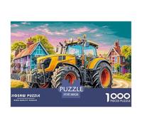 Scène de Tracteur Rural Pièces en Carton Solides Vibrant Countryside Illustration Aide À Améliorer La Concentration, Les Capacités De Résolution Et La Coordination Main-œil 38x26cm/1000pcs