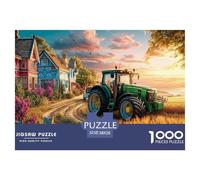 Scène de Tracteur Rural Pièces en Carton Solides Vibrant Countryside Illustration Aide À Améliorer La Concentration, Les Capacités De Résolution Et La Coordination Main-œil 38x26cm/1000pcs