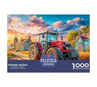 Scène de Tracteur Rural Pièces Imbriquées Durables Digital Painting Style Loisir pour Le Temps Libre, Les Soirées, Les W nds Et Les Périodes De Vacances 38x26cm/1000pcs