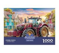 Scène de Tracteur Rural Puzzle Adulte 1000 Pièces Illustration de Campagne vibrante De Qualité Supérieure : Le Vrai Challenge des Puzzles - Le Cadeau Qui Marque Adultes & Jeunes (14+) 70x50cm/1000pcs