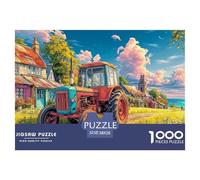 Scène de Tracteur Rustique étonnante de 1000 pièces pour Adultes - Illustration de Ferme Vintage - Style Une Grande Collection de Jeux éducatifs impossibles, durs et Difficiles pour Tous - A D