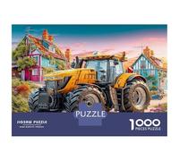 Scène de Tracteur Vintage 1000 Pièces Style de Campagne Rustique Puzzle Défi Jouet Jeu Coloré Puzzles Décorationd’intérieur Et Enfants À Partir De 14+ Ans Art Mural Cadeau 52x38cm/1000pcs