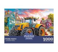Scène de Tracteur Vintage Carton Durable Rural Countryside Art Style Jeu Interactif Amusant, Parfait pour Améliorer Les Capacités De Réflexion Et La Concentration 38x26cm/1000pcs
