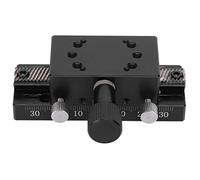 Scène de traduction linéaire de précision SEMCI-C-80 de 30 x 50 mm, table coulissante manuelle en alliage d'aluminium de type pignon X pour mouvement linéaire de l'équipement